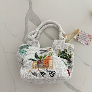 Viral beaded gardening shoulder bag